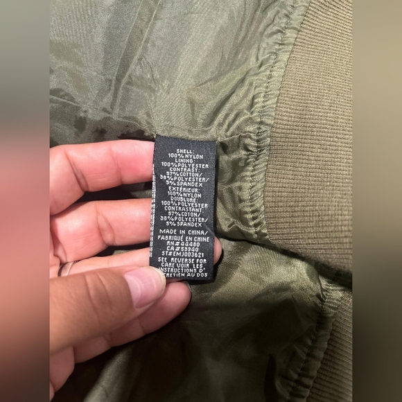 Chic Olive Bomber Jacket for Women XL - Picture 7 of 10